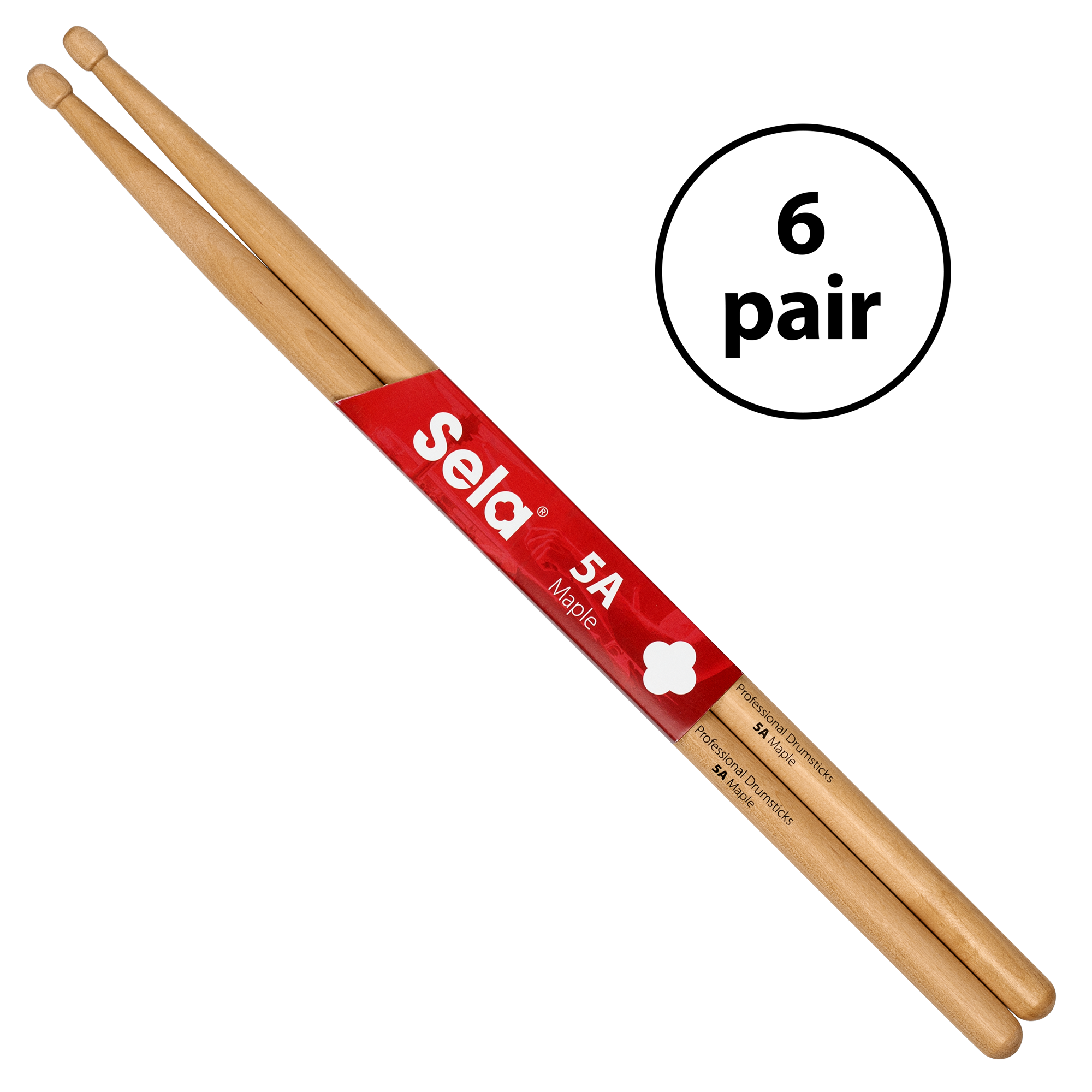 Professional Drumsticks 5A Maple (6 Pair)