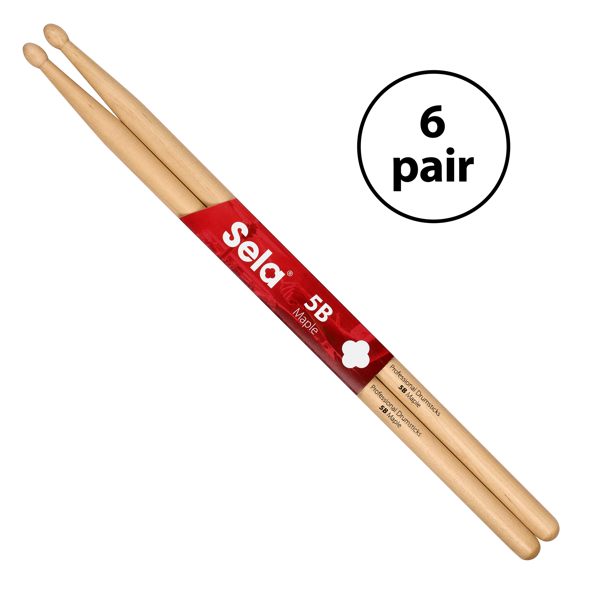 Professional Drumsticks 5B Maple (6 pair)